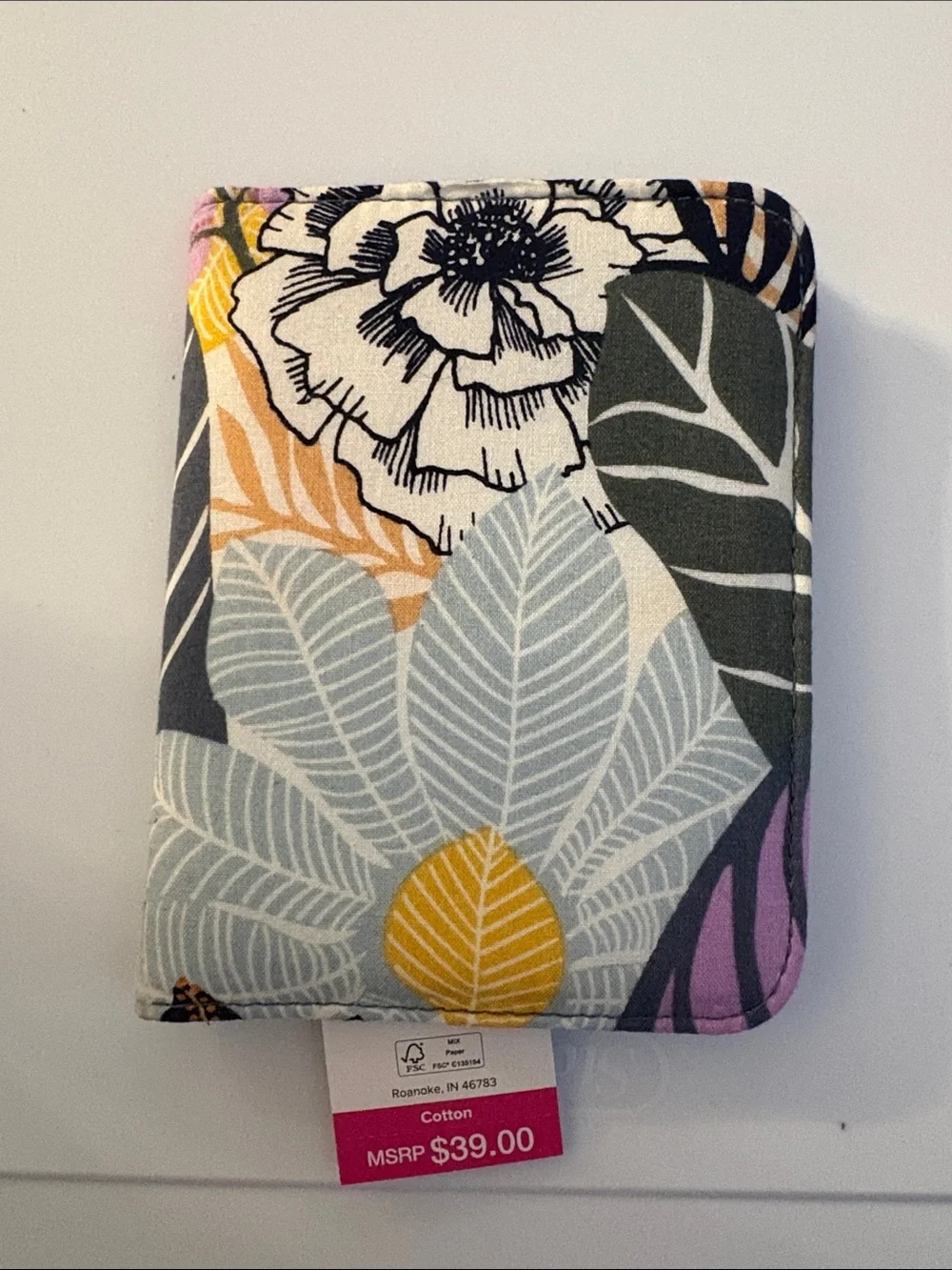 Vera Bradley Passport & Vaccine Wallet - Palm Floral NWT